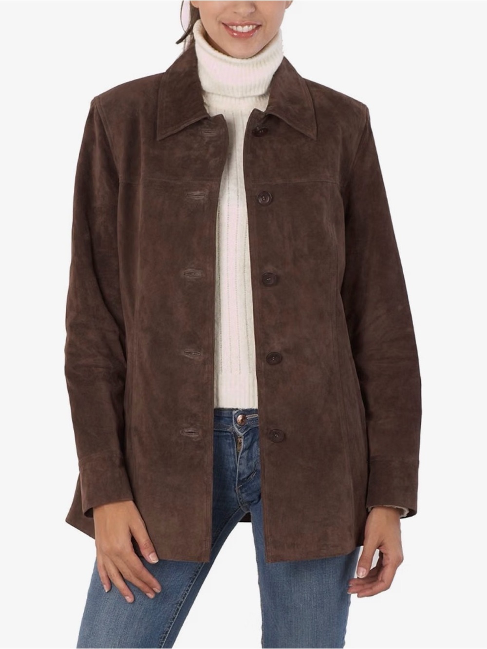 BGSD Lambskin Suede Tailored Jacket